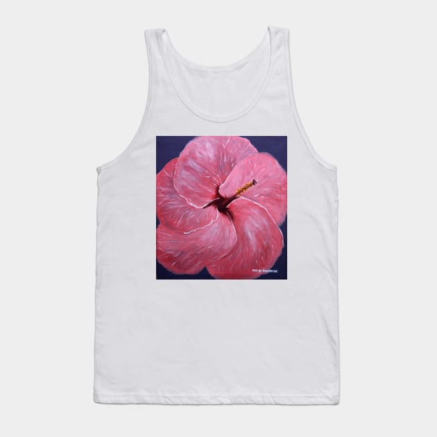 Hibiscus Flower Tank Top by Margo Humphries Art